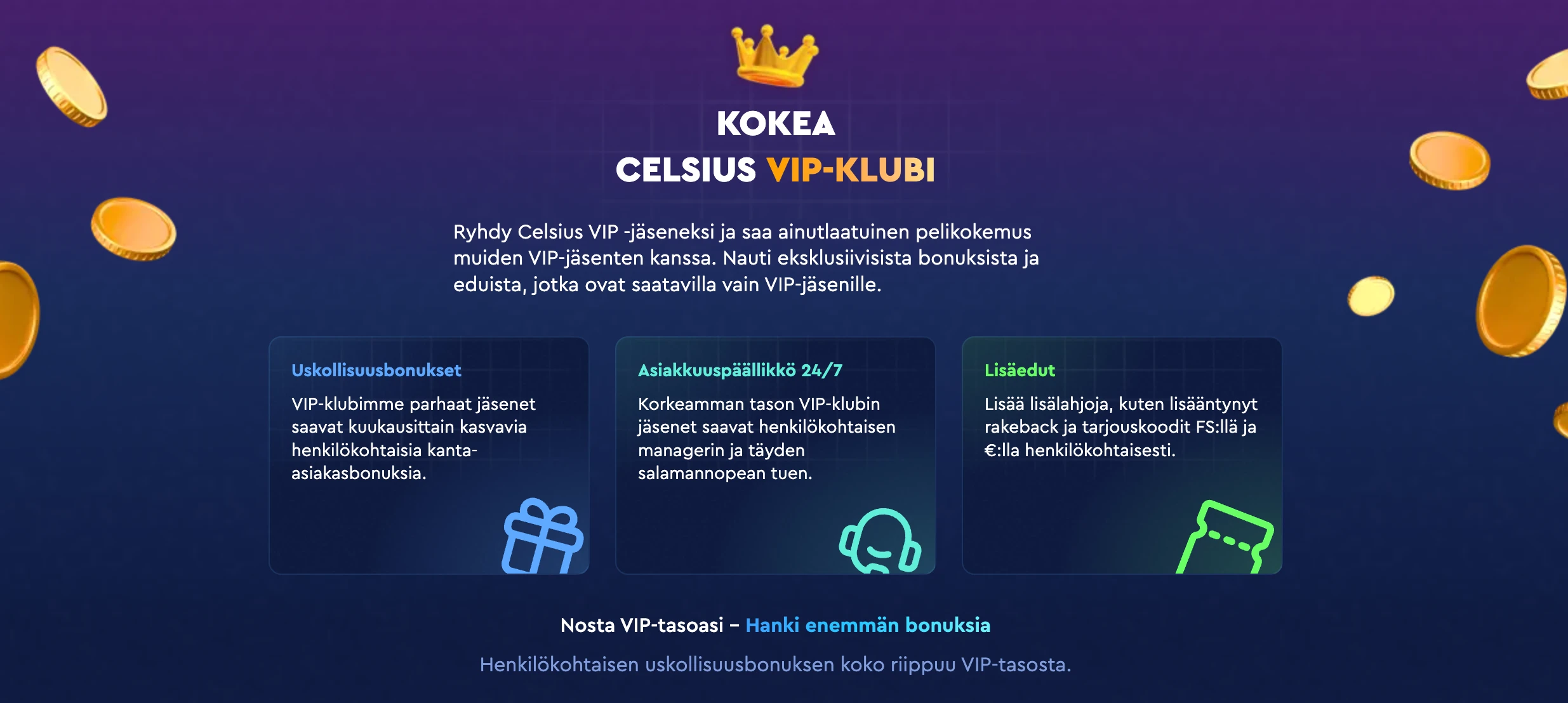 Celsius Casino VIP Club